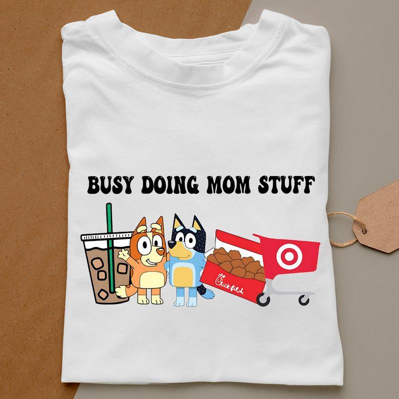 Busy Doing Mom Stuff Bluey, Bluey Mama Sweater, Bluey Mom Sw …