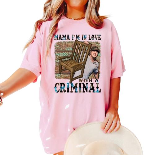 Morgan Mugshot Shirt, Mama I’m In Love With A Criminal, Wallen Beautiful Colors Mugshot, Gift Country Music Fan, Concert Tee, Unisex T-Shirt