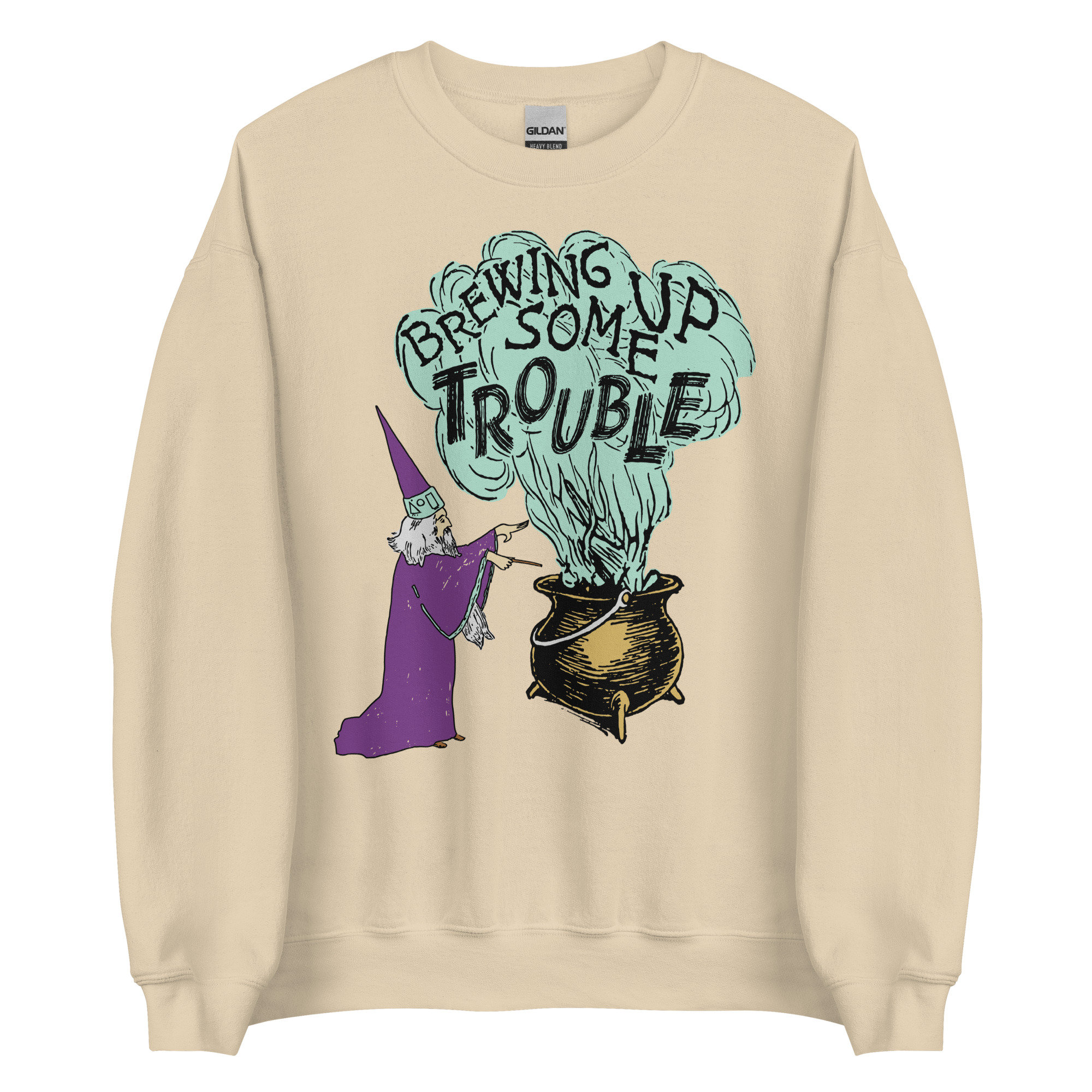 Brewing Up Some Trouble – Wizard Meme Sweatshirt