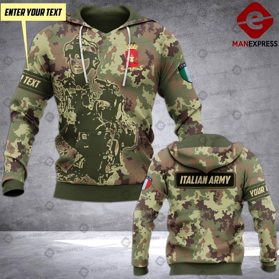 MTP CUSTOMIZE ITALIAN ARMY SOLDIER HOODIE 3D