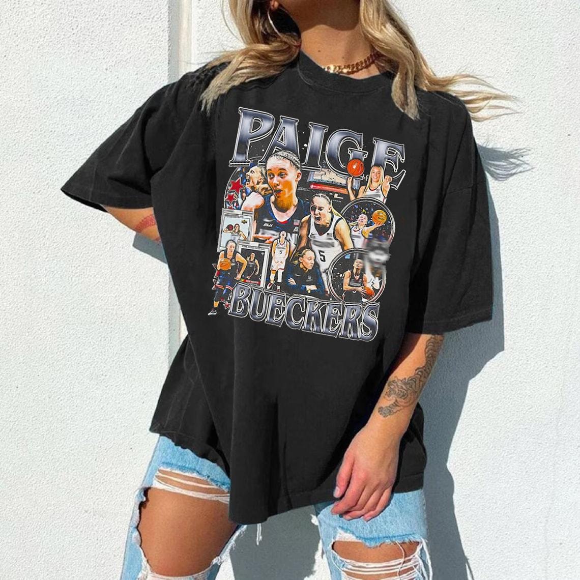 Paige Bueckers Unisex Tees, Basketball Player Slam Dunk Boot …