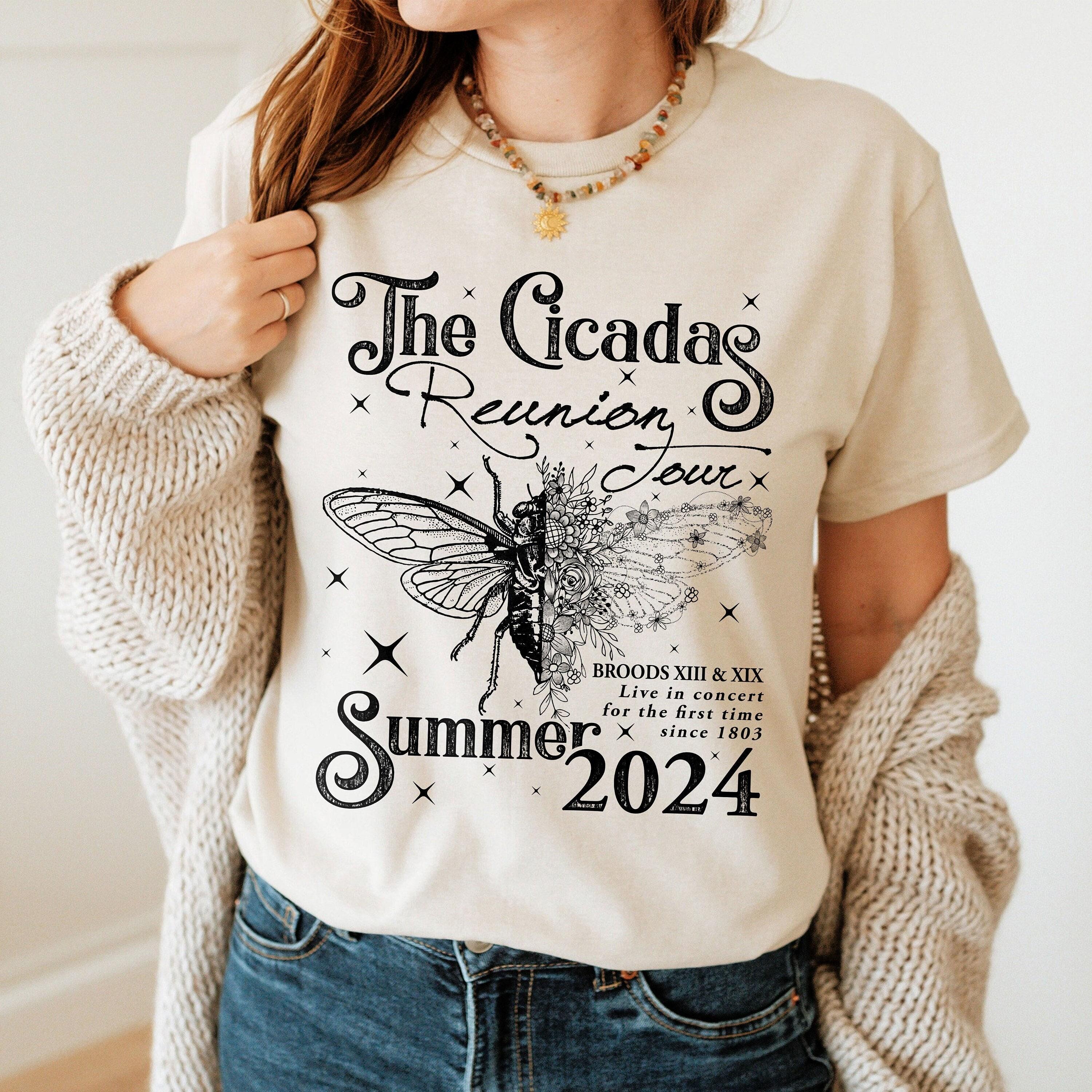 Cicada Shirt 2024, Cicada Concert Tour 2024, Year Of The Cicadas Shirt ...