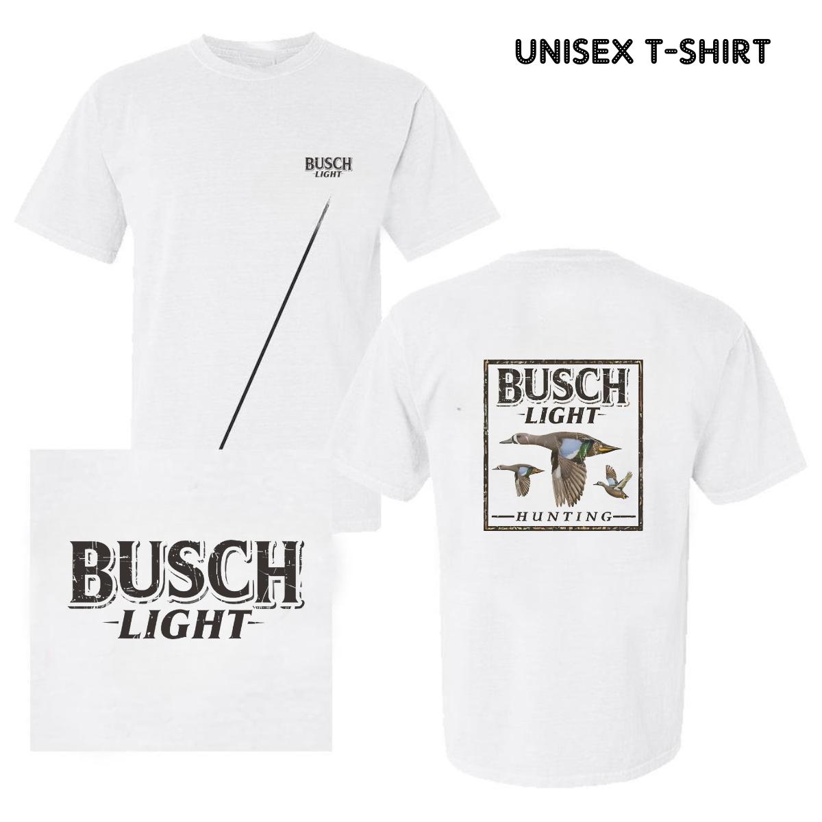 Busch Light Hunting Camo Duck T-Shirt, Cotton T-Shirt - Love Art USA