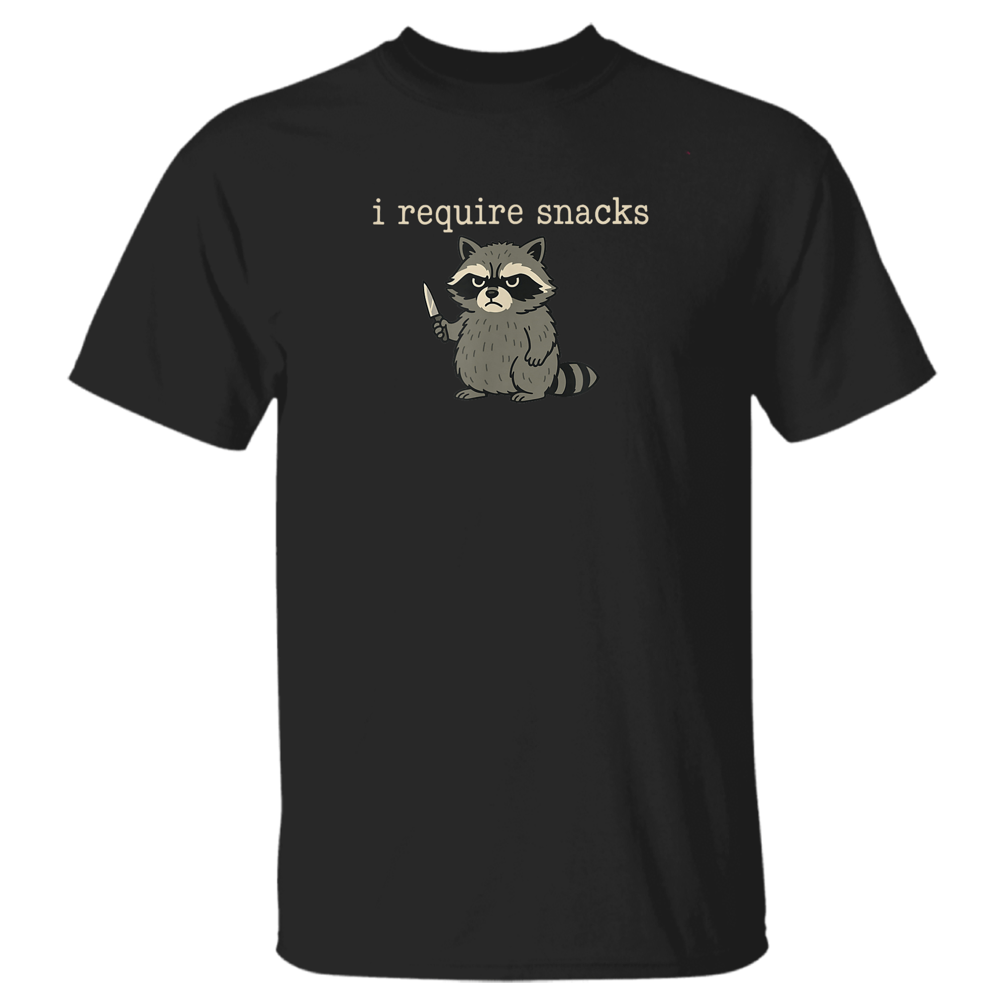 Funny Raccoon, I Require Snacks T-Sh …
