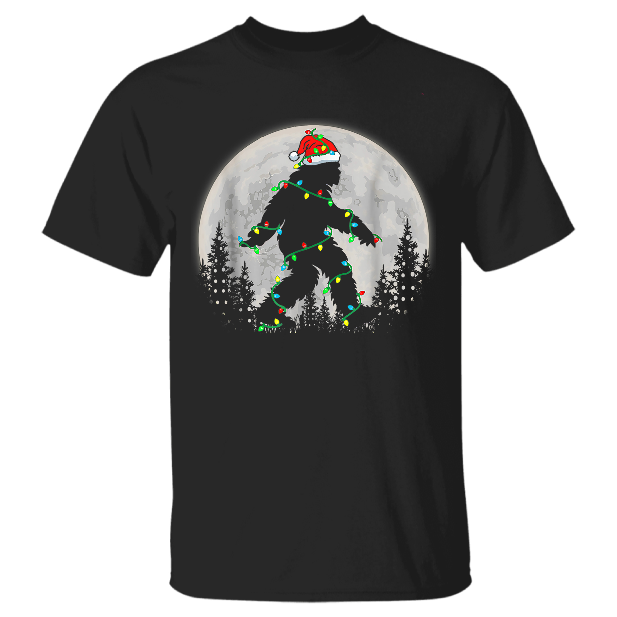 Santa Bigfoot Christmas Lights Funny …